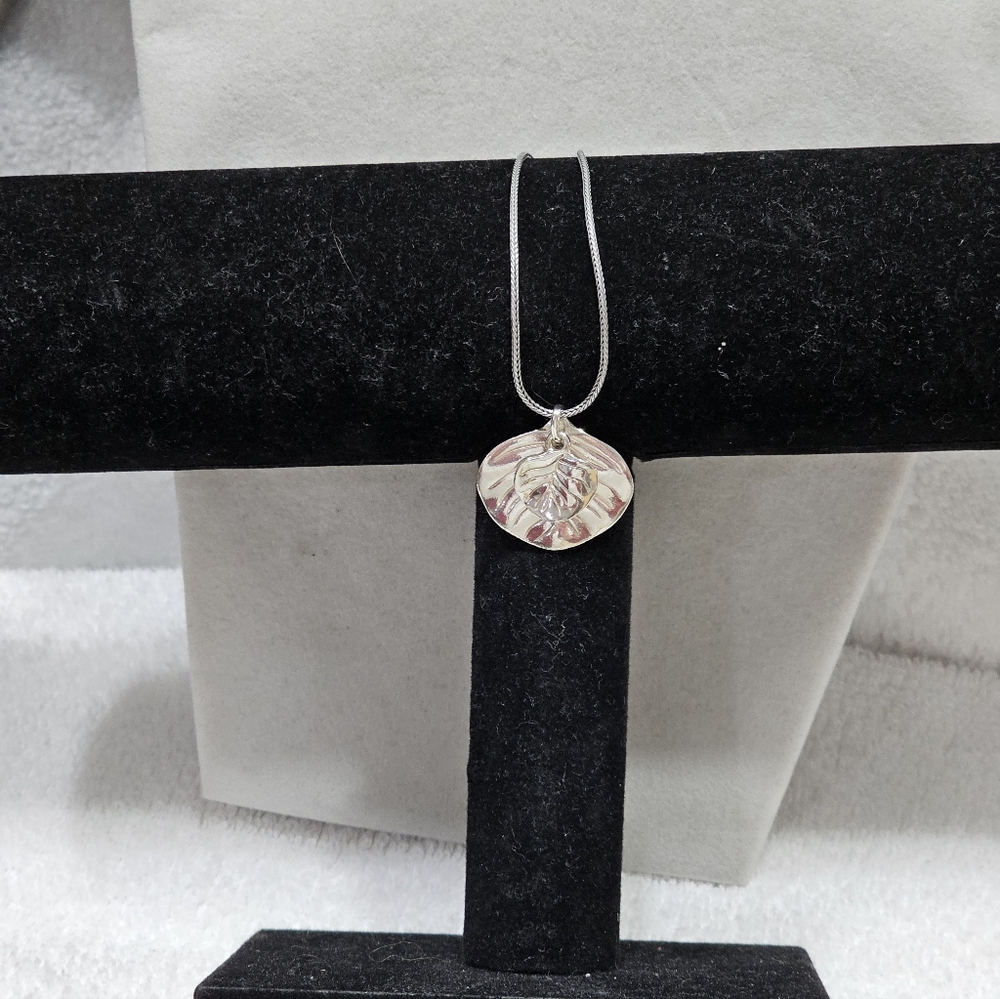 Silpada Leaf Necklace 925 Silver - Picture 3 of 7